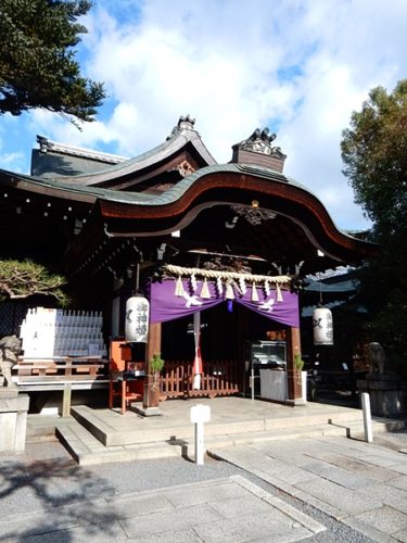 京都熊野神社の拝殿